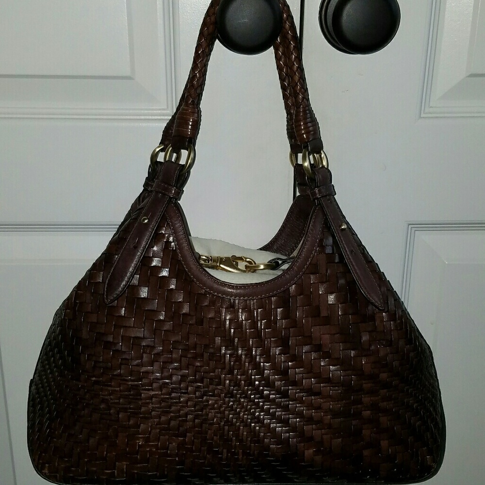 Cole Haan Genevieve Triangle Woven Leather Tote